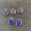 Temperature-sensitive color-changing heart-shaped pendant necklace for women in summer, with a unique design sense, hip-hop and cool, ins style, simple collarbone chain Specification image